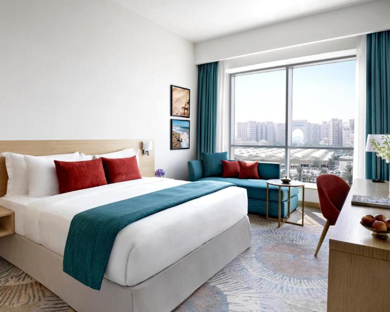 Guest room at Avani Ibn Battuta Hotel